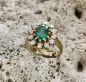 Preview: Smaragd-Brillanten Ring 750GG 1,60ct